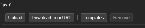 Proxmox add template method